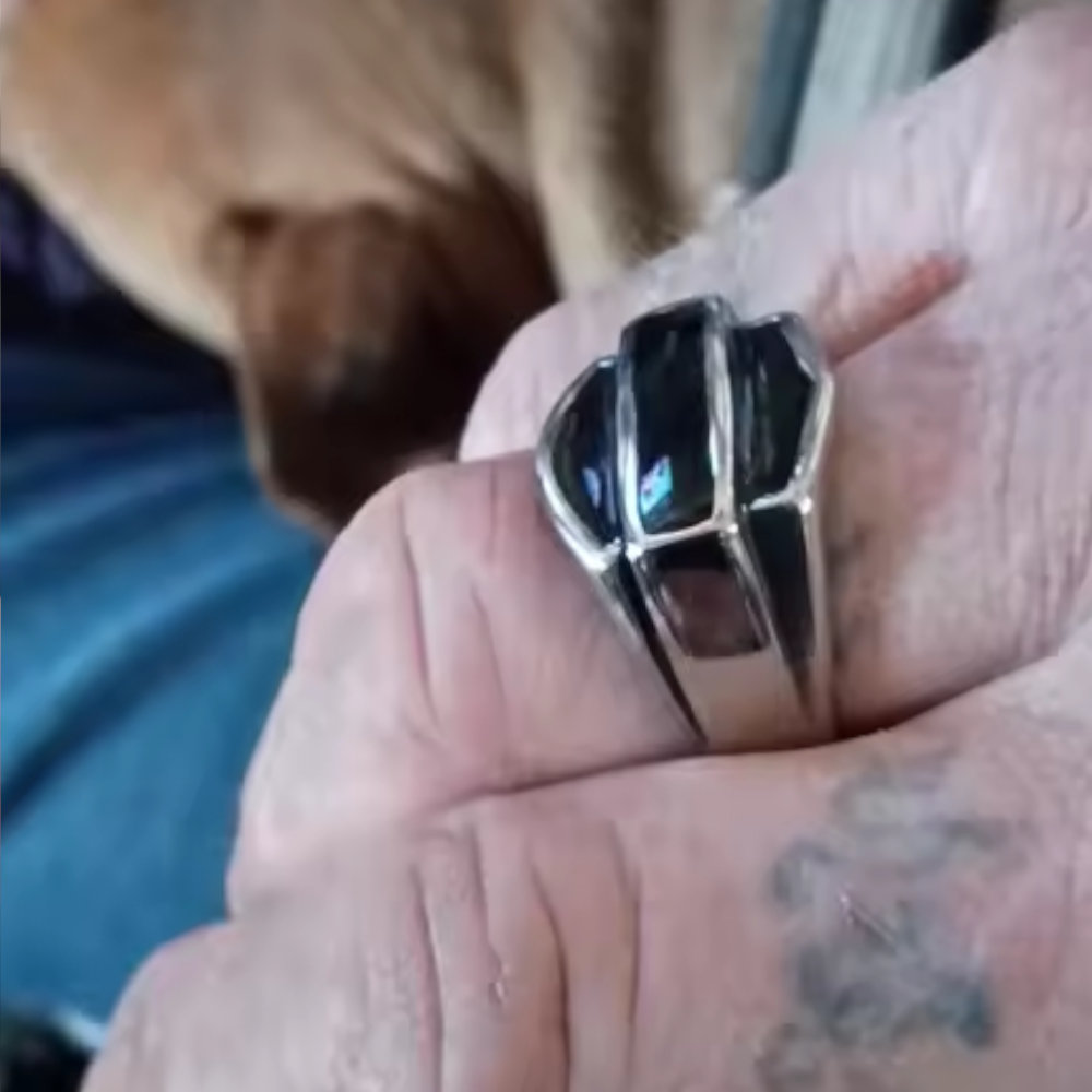 Vintage Stainless Steel Biker Signet Ring - Freedom, Strength, faith | Secure Checkout | Free Shipping | 7-Day Easy Returns - Image 10