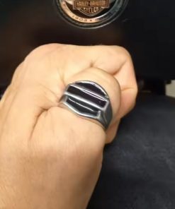 Vintage Stainless Steel Biker Signet Ring - Freedom, Strength, faith | Secure Checkout | Free Shipping | 7-Day Easy Returns - Image 7