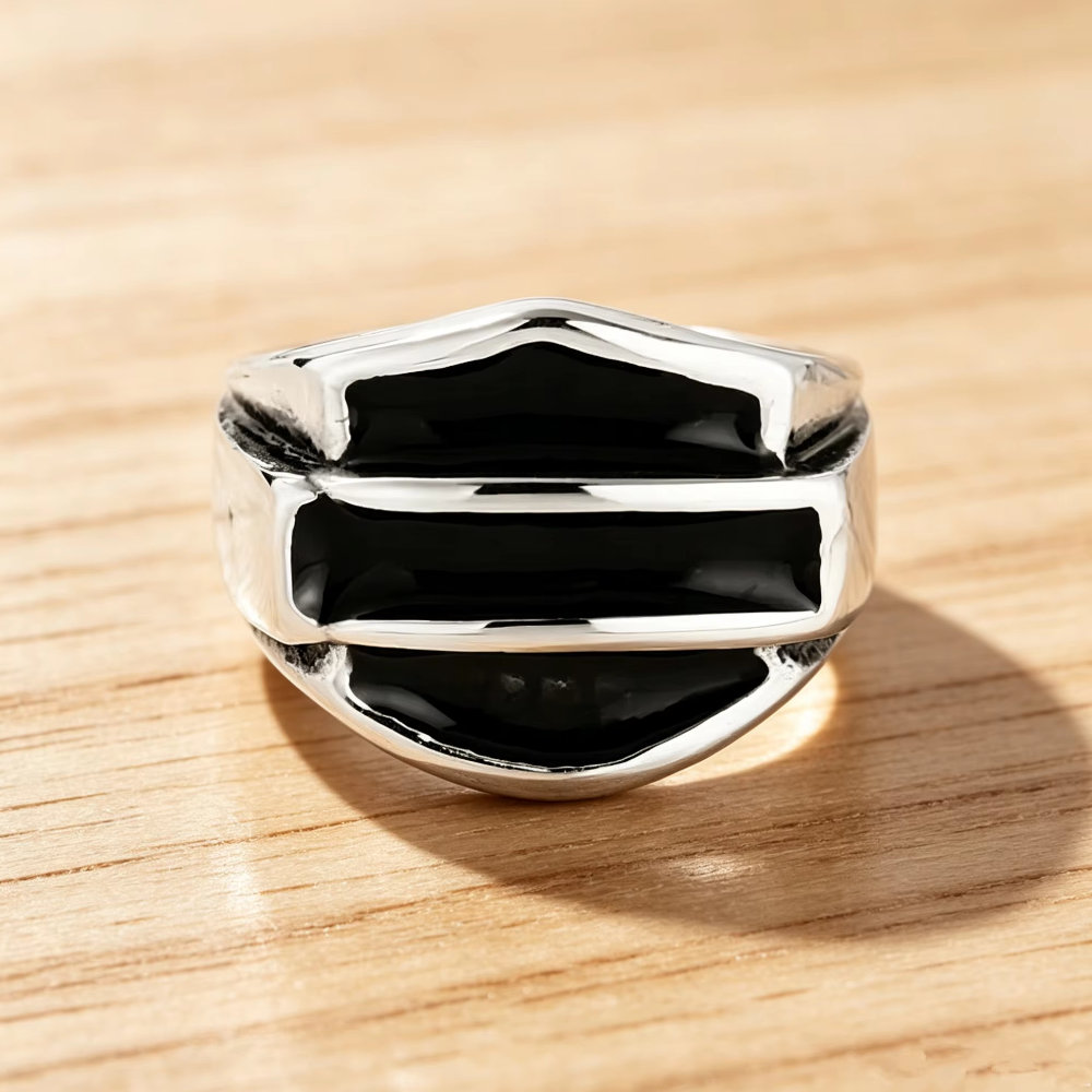 Vintage Stainless Steel Biker Signet Ring - Freedom, Strength, faith | Secure Checkout | Free Shipping | 7-Day Easy Returns - Image 6