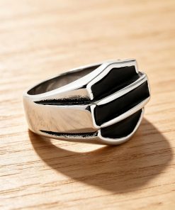 Vintage Stainless Steel Biker Signet Ring - Freedom, Strength, faith | Secure Checkout | Free Shipping | 7-Day Easy Returns - Image 5