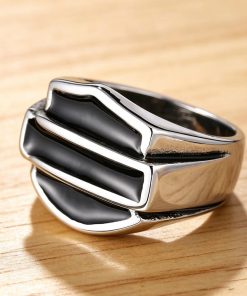 Vintage Stainless Steel Biker Signet Ring - Freedom, Strength, faith | Secure Checkout | Free Shipping | 7-Day Easy Returns