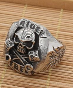 Gothic Ride Free Skull Piston Stainless Steel Ring | Heavy Metal Biker Band | Secure Checkout | Free Shipping | 7-Day Easy Returns - Image 4