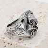 Gothic Ride Free Skull Piston Stainless Steel Ring | Heavy Metal Biker Band | Secure Checkout | Free Shipping | 7-Day Easy Returns
