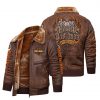 Men's Vintage Sherpa Fleece Lined Leather Flight Bomber Jacket | Heavyweight Winter Biker Coat | Secure Checkout | Tracked Shipping | 7-Day Easy Returns (Copy)