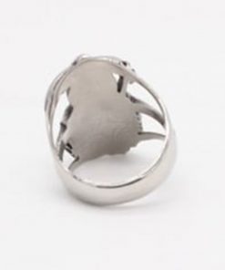 Alternative view of Sons of Anarchy Grim Reaper Stainless Steel Ring | Biker Reaper Scythe Band | Secure Checkout | Tracked Shipping | 7-Day Easy Returns